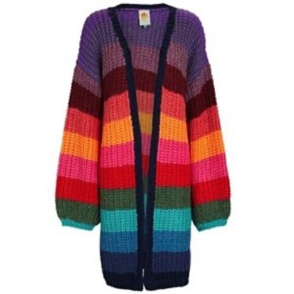 FARM Rio Multicolor Striped Cardigan - Picture 2 of 2